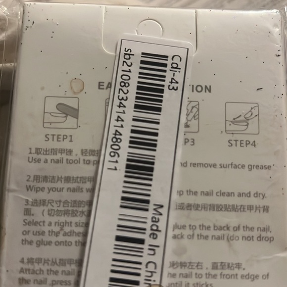 NIB 24 pcs Long Coffin Fake Nail & 1pc Nail File & 1 sheet Tape - Picture 9 of 9